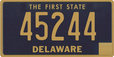 DE license plate 45244