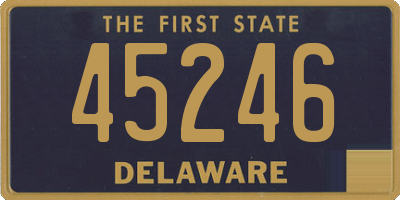 DE license plate 45246