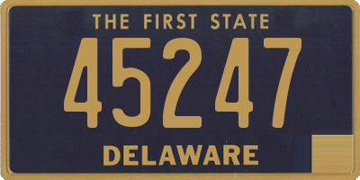 DE license plate 45247