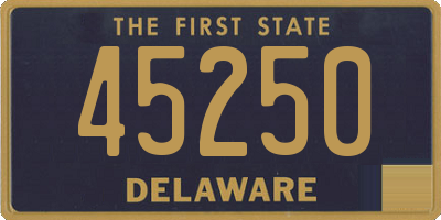 DE license plate 45250