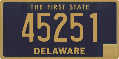 DE license plate 45251