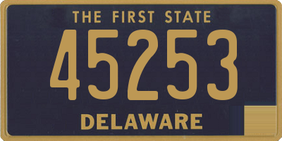 DE license plate 45253