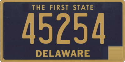 DE license plate 45254