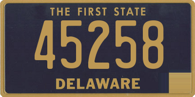 DE license plate 45258