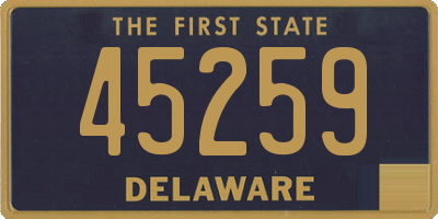 DE license plate 45259