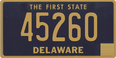 DE license plate 45260