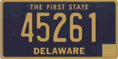 DE license plate 45261