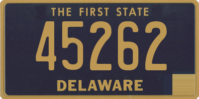 DE license plate 45262