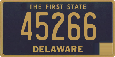 DE license plate 45266