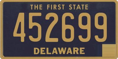 DE license plate 452699