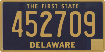 DE license plate 452709