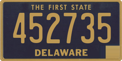 DE license plate 452735