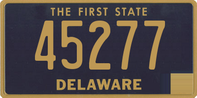 DE license plate 45277
