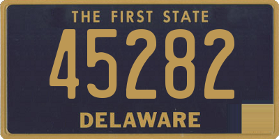 DE license plate 45282