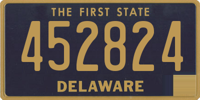 DE license plate 452824