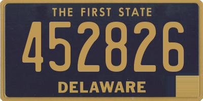 DE license plate 452826