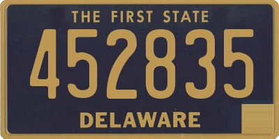 DE license plate 452835