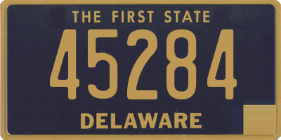 DE license plate 45284