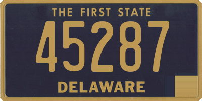 DE license plate 45287