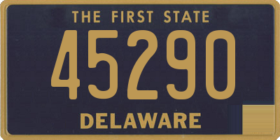DE license plate 45290