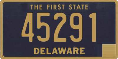 DE license plate 45291