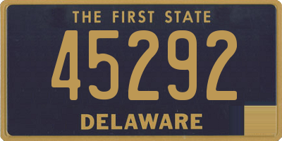 DE license plate 45292