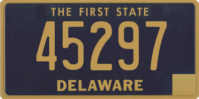 DE license plate 45297