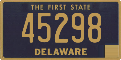 DE license plate 45298