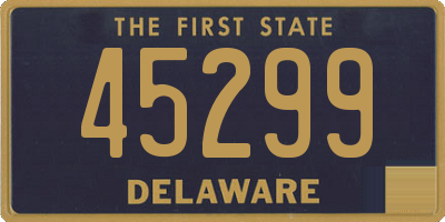 DE license plate 45299