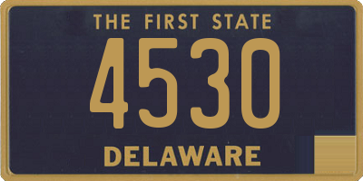 DE license plate 4530