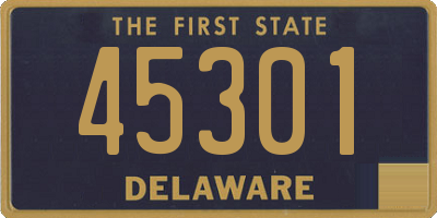 DE license plate 45301