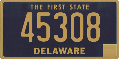 DE license plate 45308