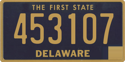 DE license plate 453107
