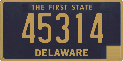 DE license plate 45314