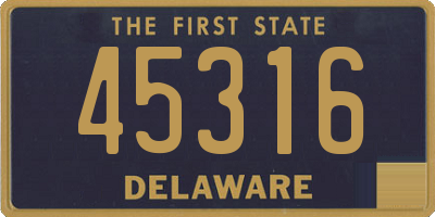 DE license plate 45316