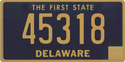 DE license plate 45318