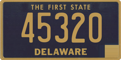 DE license plate 45320