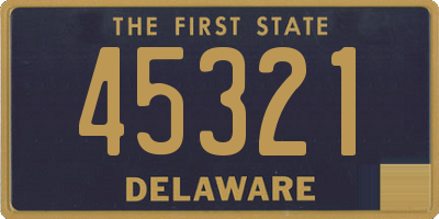 DE license plate 45321