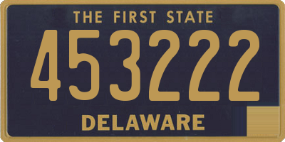 DE license plate 453222
