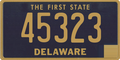 DE license plate 45323