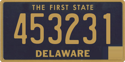 DE license plate 453231
