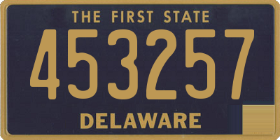 DE license plate 453257