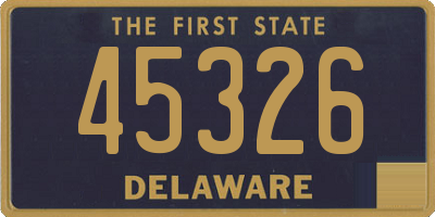 DE license plate 45326