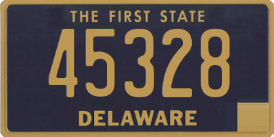 DE license plate 45328