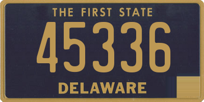 DE license plate 45336
