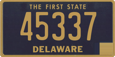 DE license plate 45337