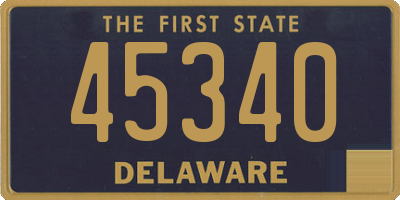 DE license plate 45340