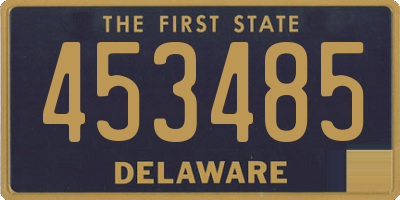 DE license plate 453485
