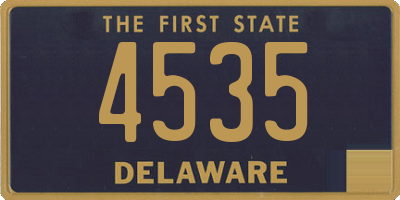 DE license plate 4535