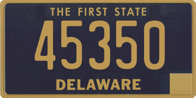 DE license plate 45350